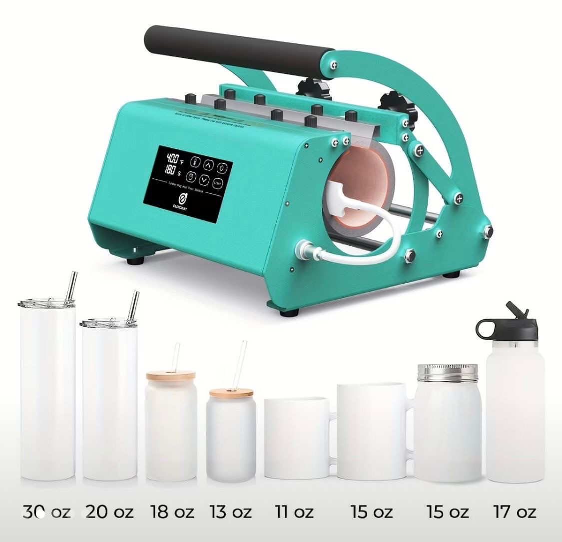 اله الضغط الحراري للأكواب Cricut tumblers Heat press